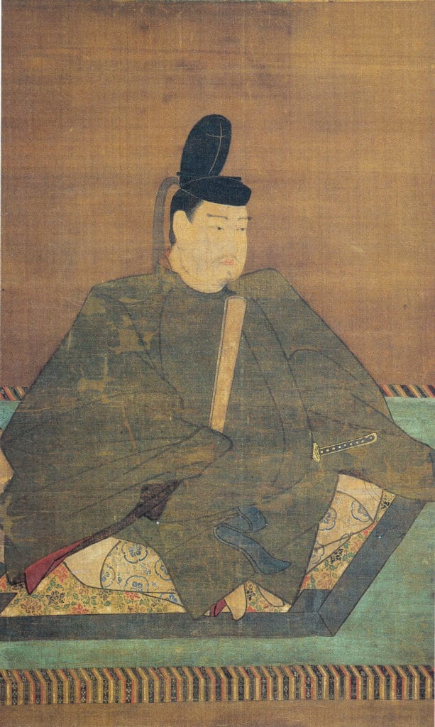鎌倉時代、13世紀に作成された聖武天皇の肖像画の写真、皇室コレクション所蔵"