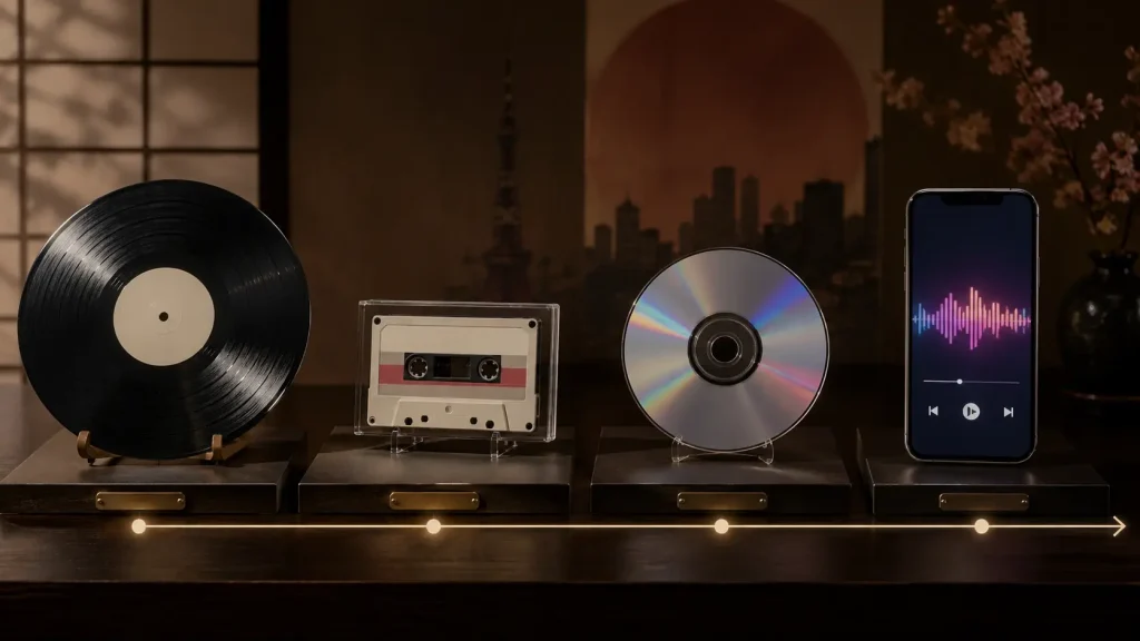 レコード、カセット、CD、配信へと変化したシングルの形態